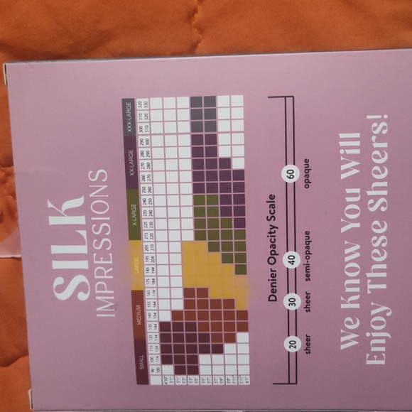 Impressions Sheer High Support Tights - Cocoa 2X$13 - Picture 6 of 7